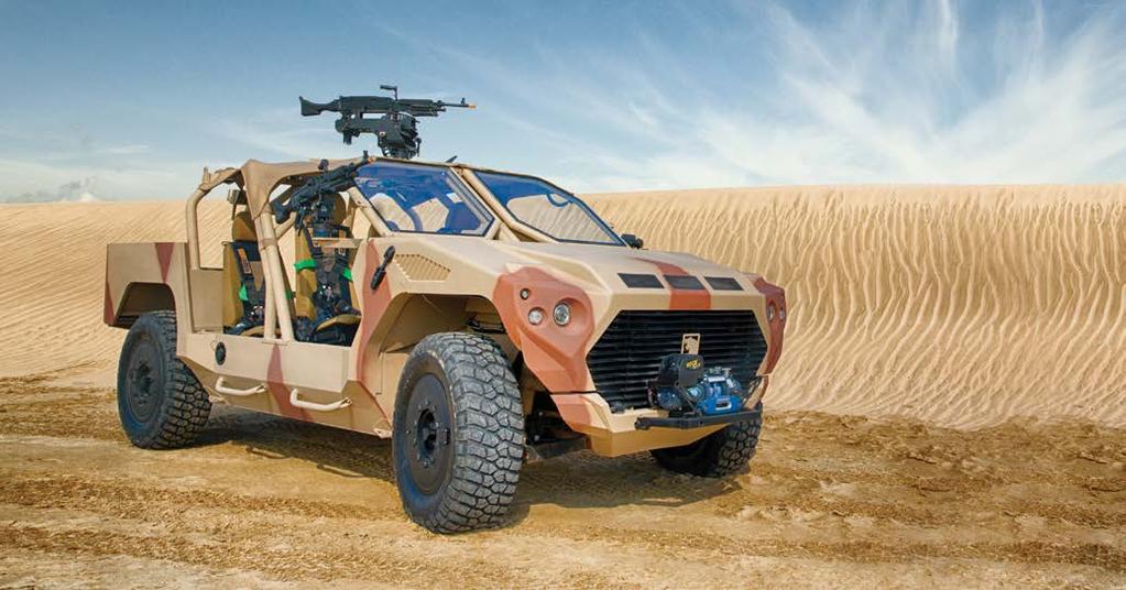 VOZIDLA NIMR NIMR RIV VOZIDLA KATEGORIE AJBAN Vozidlo rychlého nasazení (RIV) společnosti NIMR je lehké vozidlo koncepce 4x4, které umožňuje rychlou reakci na taktické situace na vzdálených místech,