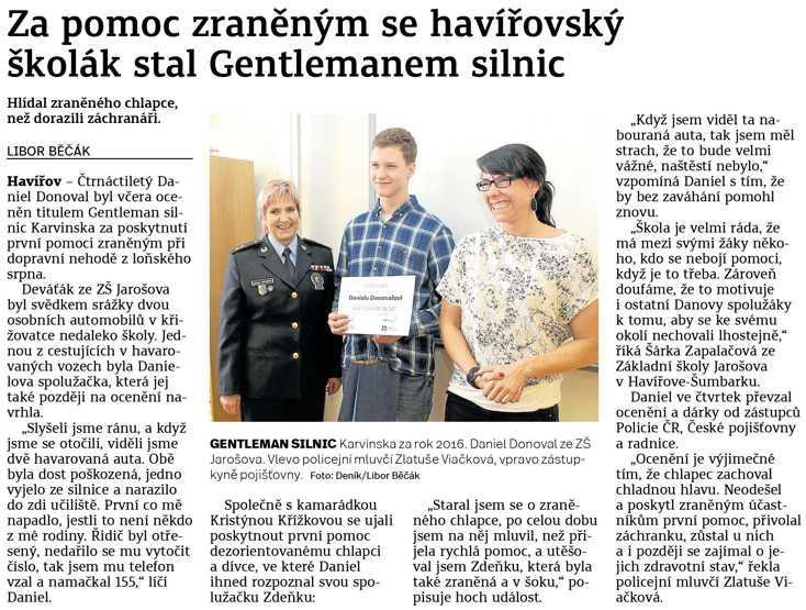 titulem Gentleman silnic.