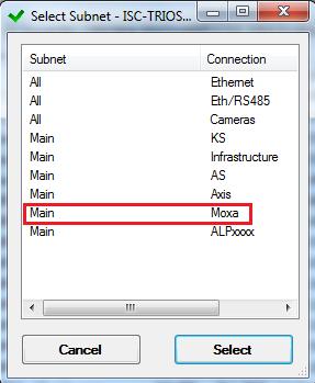 7.3. Ověření nastavených parametrů, firmwaru a IP adresy Příprava Před ověřením je nutné mít: Spuštěný IscConfig.exe Načtené XML projektu (viz kapitola 4.