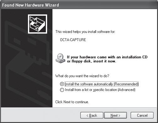 31) Objeví se zpráva Nalezen nový hardware vpravo dole na obrazovce.