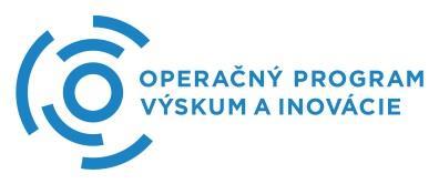 Bratislava v zastúpení Ministerstvom hospodárstva SR ako sprostredkovateľským orgánom pre operačný program Výskum a inovácie (ďalej len SO pre OP VaI alebo SO ), Mierová 19
