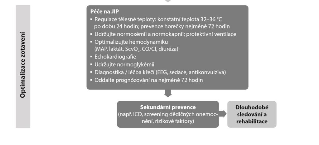 Doporučené postupy po resuscitaci ERC 2015 Okamžitá