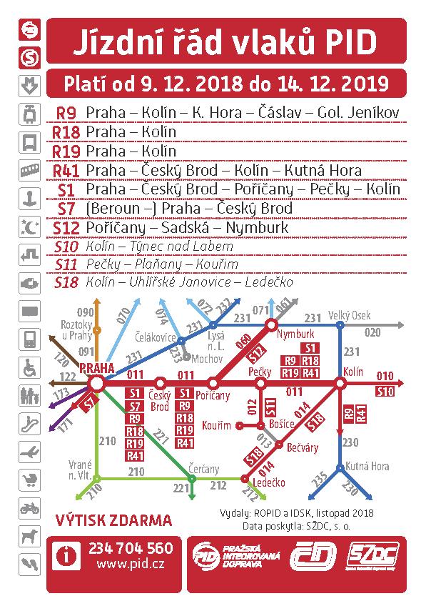 2/10 v úseku Ohrada Florenc, o adventních víkendech v úseku Ohrada Staroměstská). O víkendech od 1. 12.