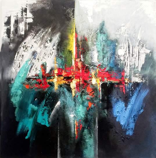 Abstract painting MUSIC /