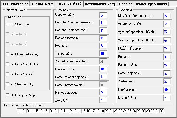 SATEL INT-KWRL 11 Hlasitost poplach hlasitost signalizace při vloupání, tísni, a lékařském poplachu.