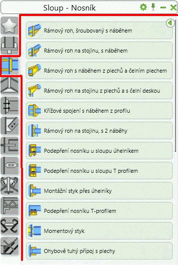 Z kontextového menu vyberte Advance Steel Stykvlastnosti.
