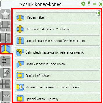Zrušit Zoom Pro zobrazení celého objektu pouţijte nástroj Zoom maximálně. Bude zobrazen celý rám. Styk na hřebenu Následně vytvoříme šroubovaný vrcholový styčník rámu.