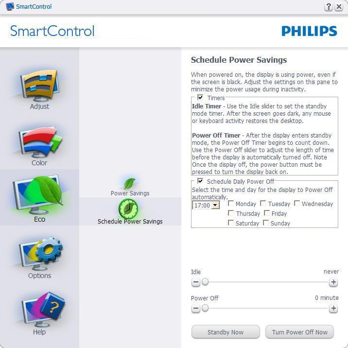 SmartImage SmartImage umožňuje uživateli změnit nastavení pro vylepšení zobrazení na základě obsahu.