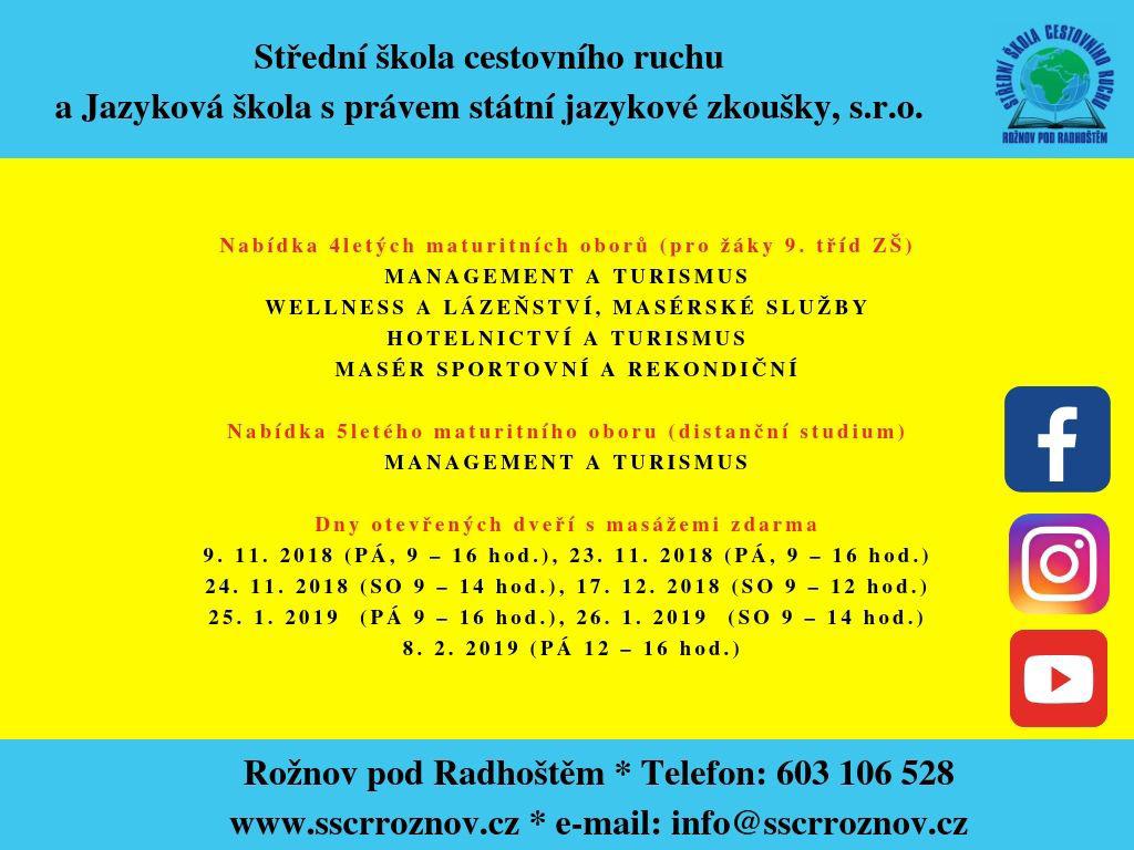 00 hodin Centrum Zdravé Já KOLIBA POD HORŮ Palackého 457 Rožnov