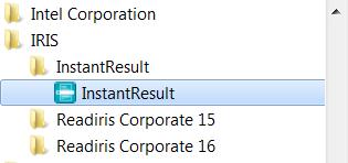 Ujistěte se, že je na displeji zobrazena následující ikona: Spusťte InstantResult z nabídky Start v systému Windows. Umístěte skener v horní části dokumentu pro skenování.