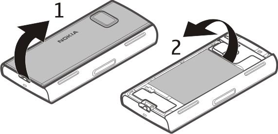 12 Začínáme Vložení SIM karty a baterie Vložení SIM karty Důležité: Chcete-li zabránit poškození SIM karty, vždy před vyjmutím nebo vložením karty vyjměte baterii.