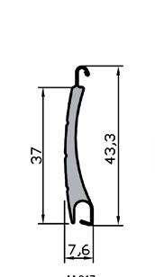 Technické údaje Lamela M317 M328 RM37 Al Al PVC Technická data ( mm) krycí výška tloušťka síla materiálu váha max. šířka max. plocha Tabulka vinutí pro 40 mm hřídel 8hran.