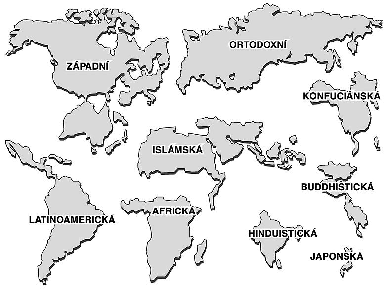 Část D: Geopolitická neurčitost střední Evropy civilizacích.