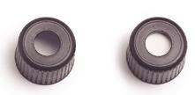 inserty 11 Headspace vialky krimpovací N20 + víčka, septa 12 Headspace vialky šroubovací N18 + víčka, septa 13 Skladovací vialky a vialky pro všeobecné použití + víčka, septa 14,15 EPA vialky N24 +