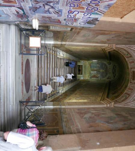 Prvú svätú omšu sme odslúžili v Bazilike svätého kríža Jeruzalemského (Basilica di Santa Croce in Gerusalemme).