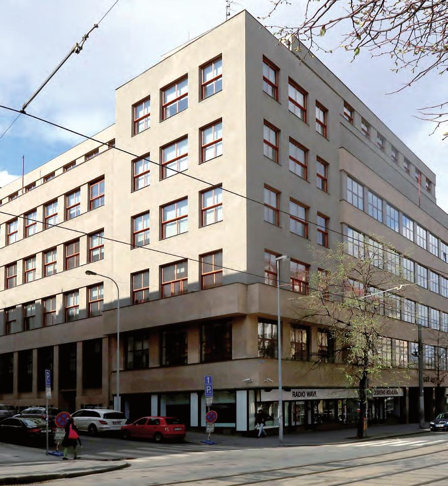 Komplex budov Českého rozhlasu na dnešní Vinohradské čp. 1409/12.