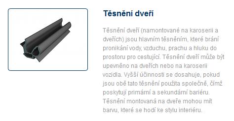 2 Přehled výrobků - automobilová těsnění,