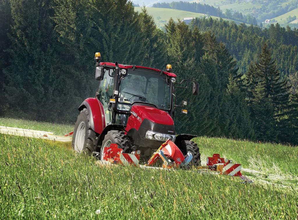 VÝHODY Mechanické ovládání tříbodového závěsu (MHC) s ovládáním Lift o Matic Elektronické ovládání tříbodového závěsu (EHR) umožňuje přesné nastavení a ovládání pracovního