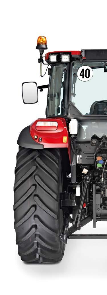 HYDRAULICKÝ SYSTÉM ÚČINNÝ A SPOLEHLIVÝ Traktory Farmall 55 C, 65 C a 75 C nabízí robustní mechanické ovládání zadního tříbodového závěsu (MHC) s maximální zvedací kapacitou 2 500