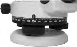 Měření úhlu 1. Nivelační přístroj postavte za pomoci olovnice přesně nad vrcholový bod. 2. Nivelační přístroj zaměřte na bod. 3. Vodorovný kruh nastavte na 0. 4. Nivelační přístroj zaměřte na bod. 5.