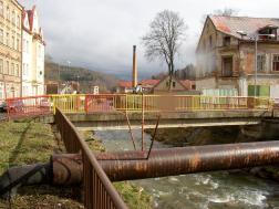 Lávka v Kraslicích, Alšova ul., PF114_L km 25.634 mostovka - 511.60 m.n.m. Q 1-509.