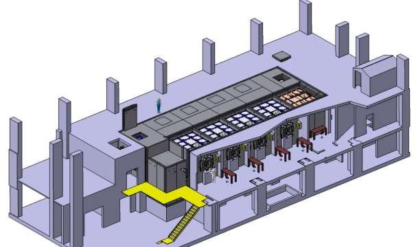 6. POPIS TECHNOLOGIE Objekt 254 V tomto objektu se nachází technologie horkých komor, které slouží k defektoskopickým zkouškám a jednotlivým opravám zařízeni pro atomové elektrárny a další provozy