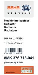 mm, pro vozidla s klimatizací / bez klimatizace, automatická převodovka, manuální převodovka, pro vozidla s kombinovaným chladičem vody a oleje Verze: produced by BEHR Provedení