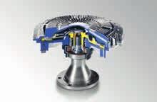 Ventilátory Visco se skládají z kola ventilátoru a spojky Visco. Používají se u podélně uložených motorů a umísťují se ve směru jízdy před chladič.