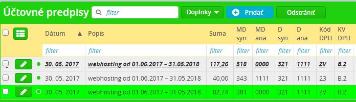 Zobrazí sa okno Rozúčtovanie na budúce obdobia, kde si zadám, na aké obdobie chcem rozúčtovať