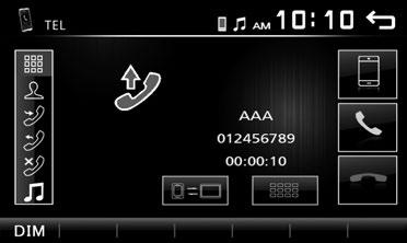 Chytrý telefon telefon s Bluetooth s (DMX110BT) Bluetooth (DMX110BT) ÑÑO chytrém telefonu vybaveném Bluetooth a audio přehrávači Bluetooth Tento přístroj vyhovuje následujícím specifikacím Bluetooth: