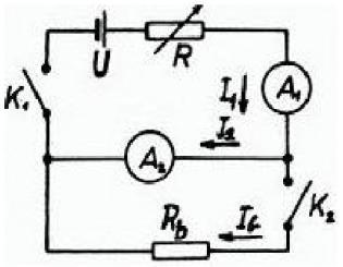Obrázek 4: Schéma zapojení pro cejchování odporové dekády [2] 4.4 Vnitřní odpor miliampérmetru Zapojení obvodu je znázorněno na obrázku 5.