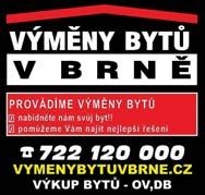 732 582 964 Vyměním garsonku po rekonstrukci za 2+1 nebo 3+1 může být i mimo Brno, nejlépe bez doplatku, je tu krásná lokalita a je tu klid, byt se nachází v 5.