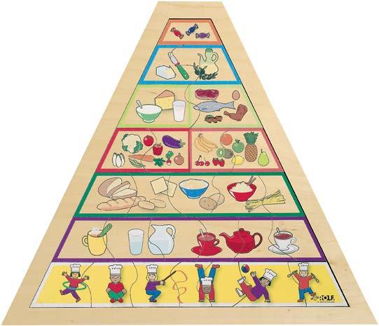 Pomoci tohoto produktu se děti naučí jak důležité je zdravé stravování. Obsahuje 27 dílů puzzle.