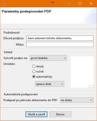 18 KEO4 Podatelna K digitálně podepsaným PDF souborům lze vložit grafické zobrazení vlastního podpisu s možností ověření pravosti digitálním certifikátem 8)