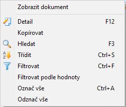 Evidence 77 Při vstupu do složky jsou zde zobrazeny všechny zaevidované doručenky za poslední týden. Období lze změnit zadáním data (nebo intervalu dat) v poli Doručeno/vráceno.