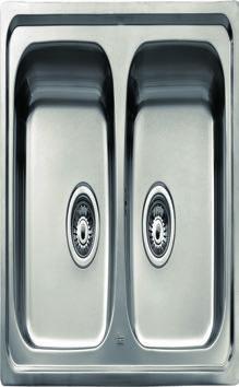 - Dřez Universal 1B - 580x500x150 mm - provedení
