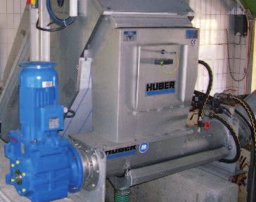 WASTE WATER Solutions Zpracování shrabků Propírací lis na shrabky HUBER WAP lis na shrabky s propíráním pro všechny aplikace účinnost odvodnění až 45%