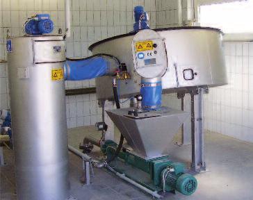 Mechanická úprava kalů ROTAMAT kruhový zahušťovač RoS 2S kapacita do 40 m 3 /h dvě typové velikosti jednoduchý princip funkce minimální nároky