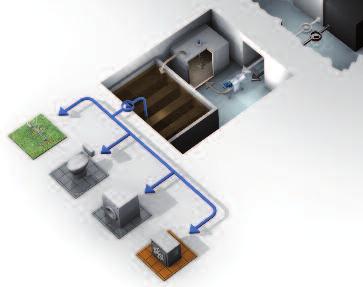 Úprava šedé vody HUBER GreyUse WASTE WATER Solutions HUBER Řešení pro znovuvyužití vody a zpětné získání tepla Úprava šedé vody HUBER GeyUse pomocí HUBER membránové technologie průzračná voda bez