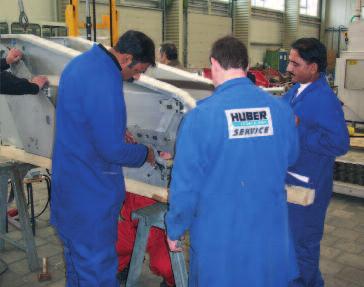 WASTE WATER Solutions Servis po dobu životnosti - celosvětově HUBER sanace zařízení Sanace stávajícího zařízení může být podle okolností mnohdy ekonomičtější než jeho výměna.