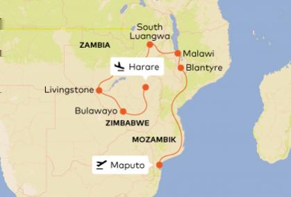 Zimbabwe, Zambia, Malawi, Mozambik Ďalšia africká cesta z dielne BUBO. Kultúra a história bývalej Rodézie, divoká africká fauna v South Luangwa, hornaté Malawi a absolútne nedotknutý Mozambik.