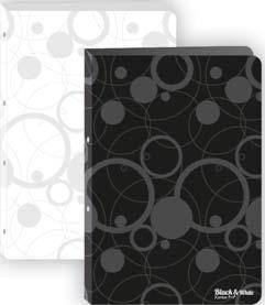 4-kroužek / zelená 107, DOPORUČUJEME Desky A4 kroužkové Black & White desky ze silného polypropylenu z kolekce Black