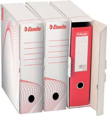boxy archivní Box archivní Esselte na pákový pořadač slouží pro uložení dokumentů v pořadači, otvor pro snadné uchycení,