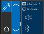 VITA Easyshade V První uvedení do provozu Dotkněte se pole úplně nahoře, ve kterém se