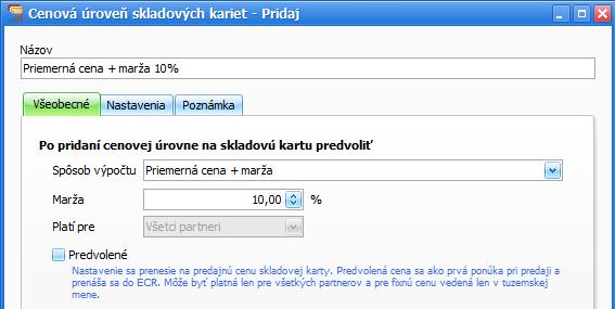 4. Do číselníka služieb pridajte služby.