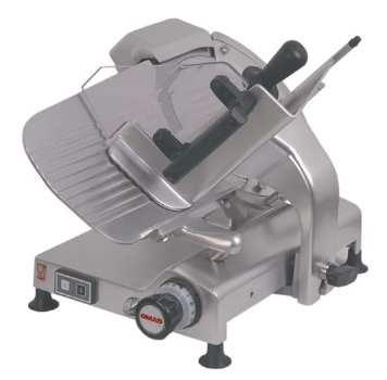 tloušťka řezu 15mm 15mm 320W / 230V 320W / 230V 28kg 36kg B C D E F G H I L M RPM 252 230 180 180 440 340 610 420 630 740 570 RPM 302 260 230 230 480 430 570 540 650 820 570 Nářezový stroj RPM 301 CE