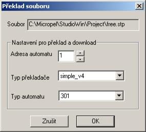 pouze danému automatu. 4. Zdrojový soubor automatu Ten by měl obsahovat vlastní výkonný kód. To znamená, že překládáme-li automat v projektu, překládáme tím zároveň celou skupinu souborů.