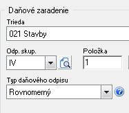 zapíše do tabuľky Účtovné odpisy. Nakoniec v záložke účtovné odpisy zvoľte typ odpisu, podľa ktorého chcete majetok doodpisovať.