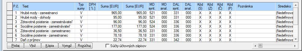 Program doplní interné číslo uhrádzanej faktúry a interné číslo preddavku, z ktorého sa daná suma odpočítava. Tieto údaje sú potrebné pre saldokonto.