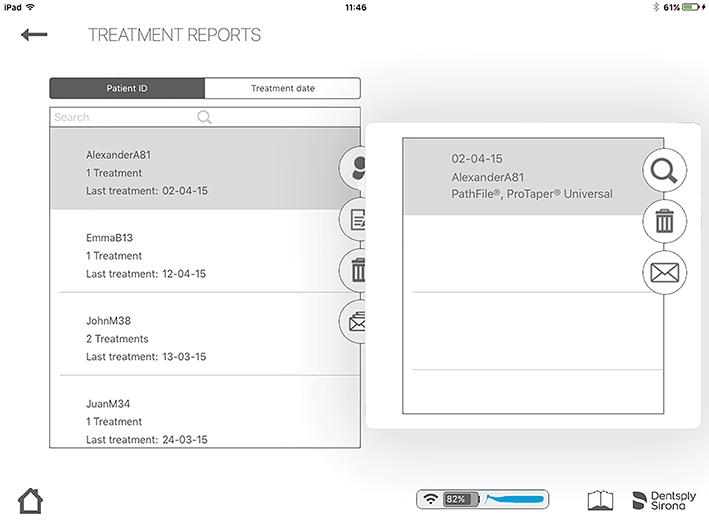 Podrobné pokyny 6.7.6 Zprávy o ošetření Zprávy o ošetření vám umožní: Vytvořit, editovat nebo odstranit pacienta. Prohlížet, editovat nebo odstranit ošetření spojená s pacienty.